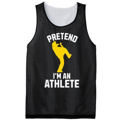 Pretend IM An Athlete Breakdancer Halloween Lazy Costume Mesh Reversible Basketball Jersey Tank