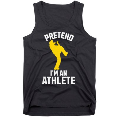 Pretend IM An Athlete Breakdancer Halloween Lazy Costume Tank Top