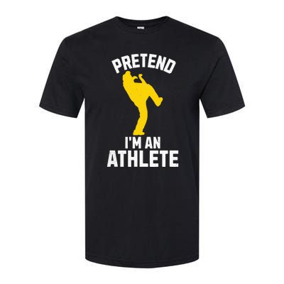 Pretend IM An Athlete Breakdancer Halloween Lazy Costume Softstyle CVC T-Shirt