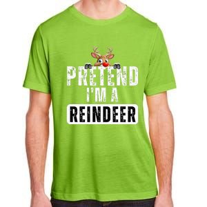 pretend im a reindeer Easy Christmas Costume  Adult ChromaSoft Performance T-Shirt