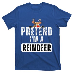 pretend im a reindeer Easy Christmas Costume  T-Shirt