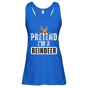 pretend im a reindeer Easy Christmas Costume  Ladies Essential Flowy Tank