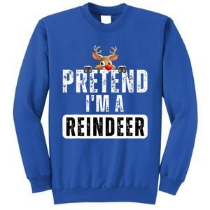 pretend im a reindeer Easy Christmas Costume  Tall Sweatshirt