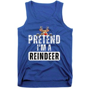 pretend im a reindeer Easy Christmas Costume  Tank Top