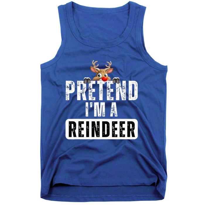 pretend im a reindeer Easy Christmas Costume  Tank Top