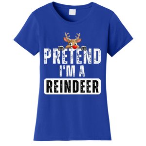 pretend im a reindeer Easy Christmas Costume  Women's T-Shirt