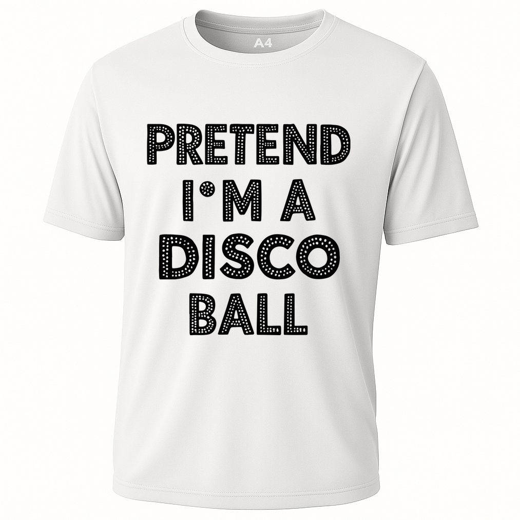 Pretend IM A Disco Ball Cooling Performance Crew T-Shirt
