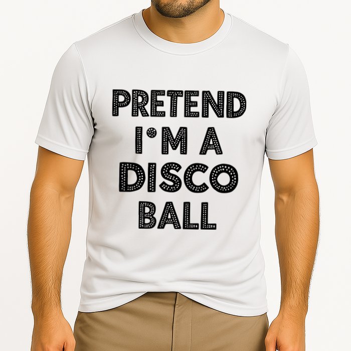 Pretend IM A Disco Ball Cooling Performance Crew T-Shirt