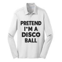 Pretend IM A Disco Ball Silk Touch Performance Long Sleeve Polo