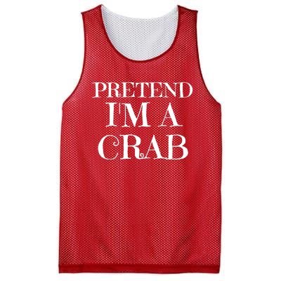 Pretend I'm A Crab Funny Gag Costume Gift Mesh Reversible Basketball Jersey Tank