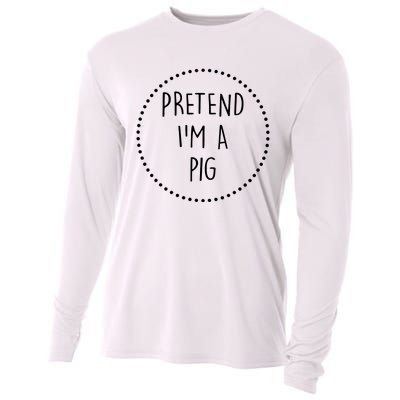 Pretend Im A Pig Halloween Costume Cooling Performance Long Sleeve Crew