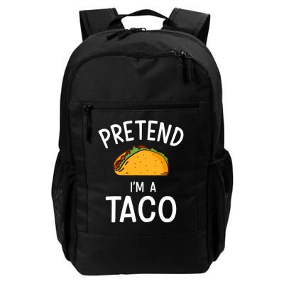 Pretend Im A Taco Easy Lazy Costume For Halloween Party Daily Commute Backpack