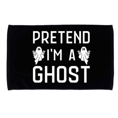 Pretend Im A Ghost | Funny Lazy Halloween Costume Party Microfiber Hand Towel