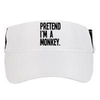 Pretend IM A Monkey Funny Halloween Party Costume Adult Drive Performance Visor