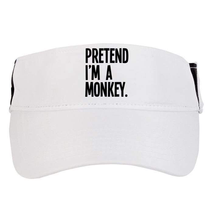 Pretend IM A Monkey Funny Halloween Party Costume Adult Drive Performance Visor