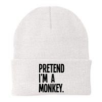 Pretend IM A Monkey Funny Halloween Party Costume Knit Cap Winter Beanie