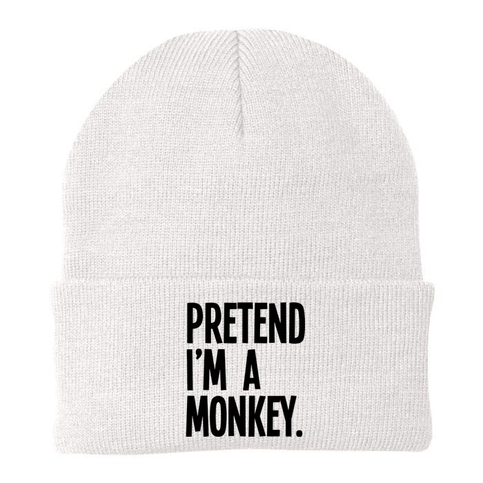 Pretend IM A Monkey Funny Halloween Party Costume Knit Cap Winter Beanie