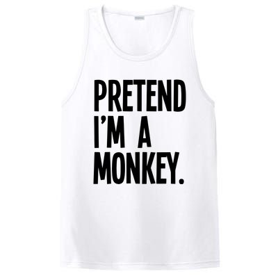 Pretend IM A Monkey Funny Halloween Party Costume PosiCharge Competitor Tank