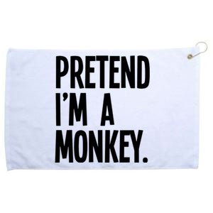 Pretend IM A Monkey Funny Halloween Party Costume Grommeted Golf Towel