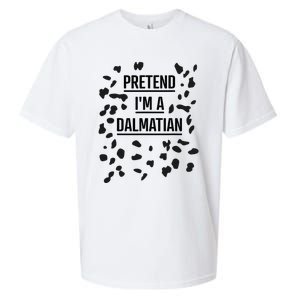 Pretend IM A Dalmatian Funny Lazy Halloween Costume Sueded Cloud Jersey T-Shirt