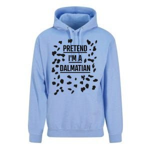 Pretend IM A Dalmatian Funny Lazy Halloween Costume Unisex Surf Hoodie