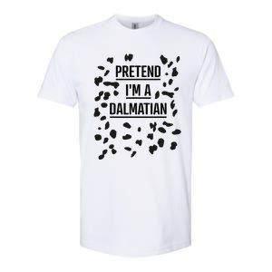 Pretend IM A Dalmatian Funny Lazy Halloween Costume Softstyle CVC T-Shirt