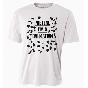 Pretend IM A Dalmatian Funny Lazy Halloween Costume Cooling Performance Crew T-Shirt