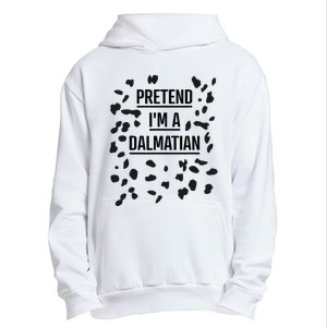 Pretend IM A Dalmatian Funny Lazy Halloween Costume Urban Pullover Hoodie