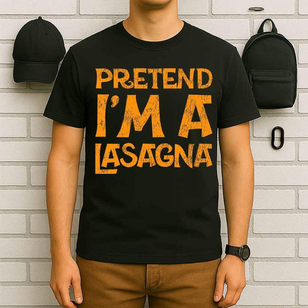 Pretend Im A Im Lasagna Pasta Halloween Costume T-Shirt