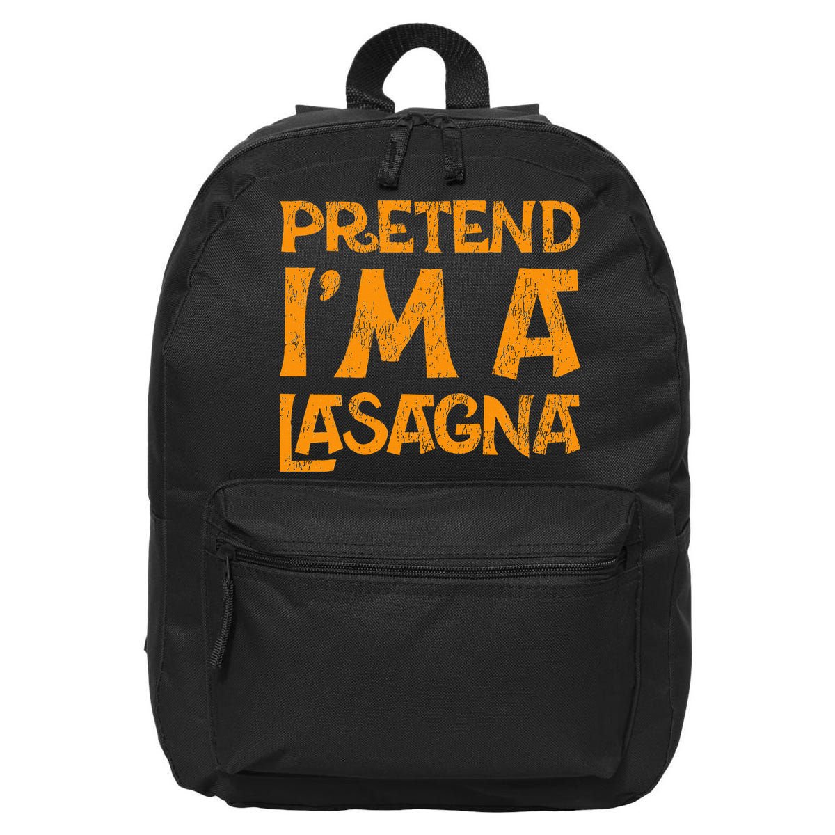 Pretend Im A Im Lasagna Pasta Halloween Costume 16 in Basic Backpack