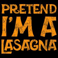 Pretend Im A Im Lasagna Pasta Halloween Costume 16 in Basic Backpack