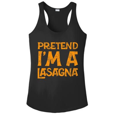 Pretend Im A Im Lasagna Pasta Halloween Costume Ladies PosiCharge Competitor Racerback Tank