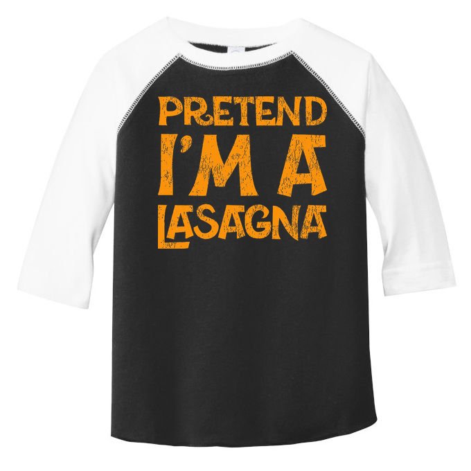 Pretend Im A Im Lasagna Pasta Halloween Costume Toddler Fine Jersey T-Shirt