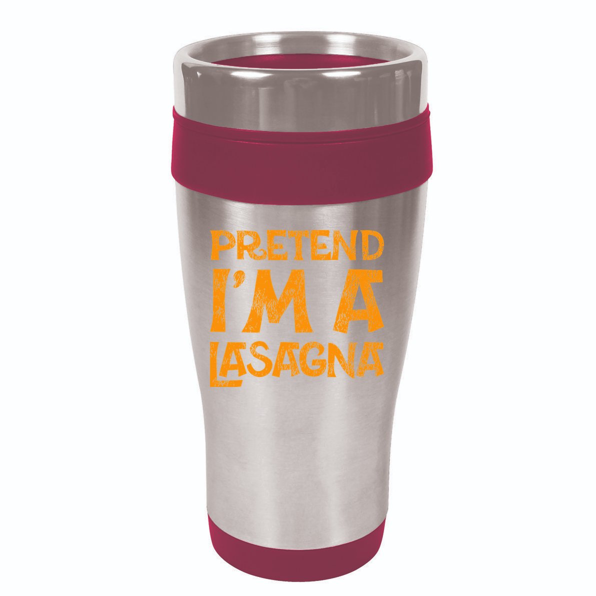 Pretend Im A Im Lasagna Pasta Halloween Costume 16oz Travel Tumbler