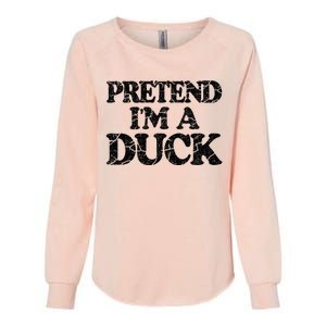 Pretend IM A Duck Diy Easy Halloween Costume Womens California Wash Sweatshirt