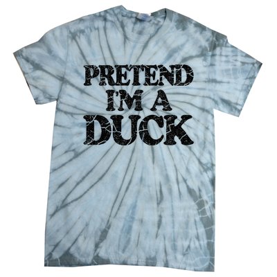 Pretend IM A Duck Diy Easy Halloween Costume Tie-Dye T-Shirt