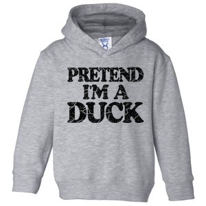 Pretend IM A Duck Diy Easy Halloween Costume Toddler Hoodie