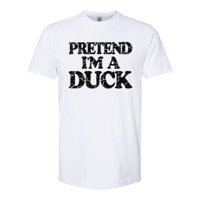 Pretend IM A Duck Diy Easy Halloween Costume Softstyle CVC T-Shirt