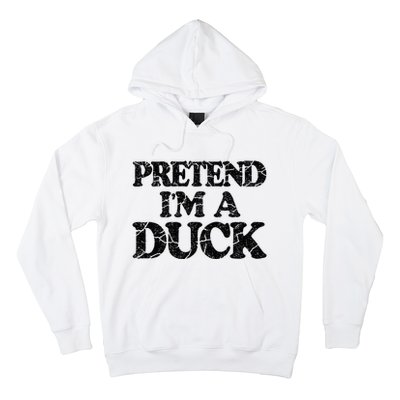 Pretend IM A Duck Diy Easy Halloween Costume Hoodie