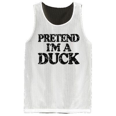 Pretend IM A Duck Diy Easy Halloween Costume Mesh Reversible Basketball Jersey Tank