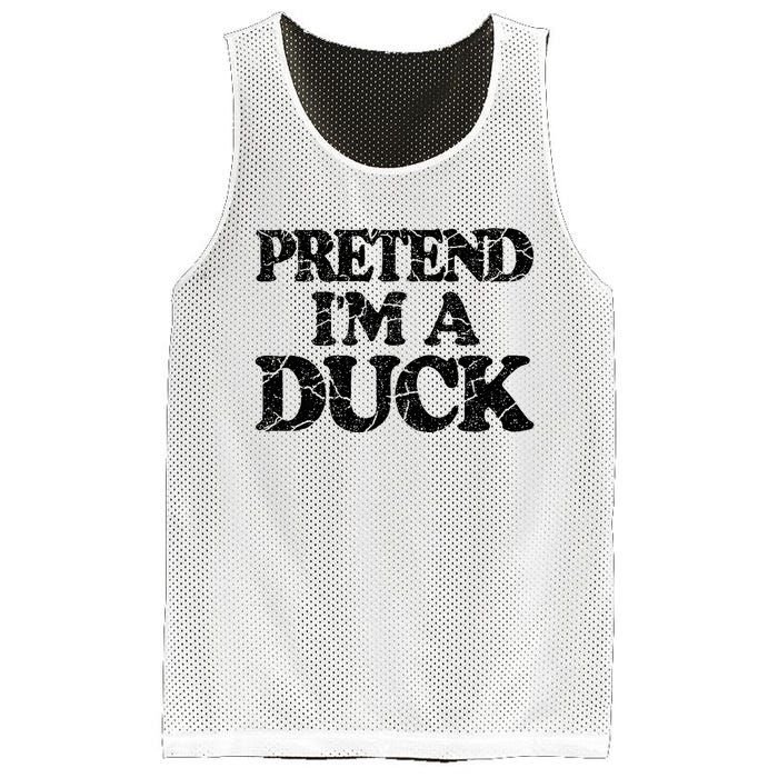 Pretend IM A Duck Diy Easy Halloween Costume Mesh Reversible Basketball Jersey Tank