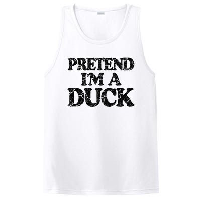 Pretend IM A Duck Diy Easy Halloween Costume PosiCharge Competitor Tank