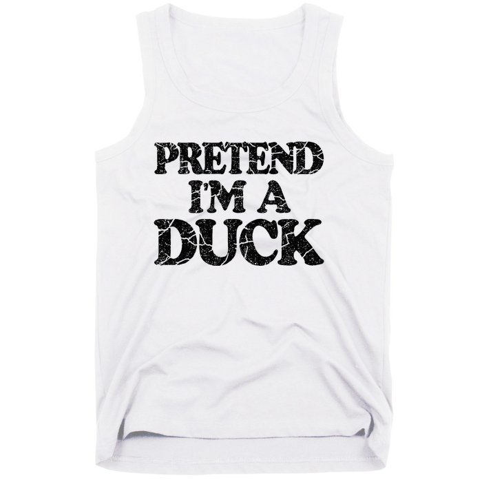 Pretend IM A Duck Diy Easy Halloween Costume Tank Top