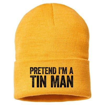 Pretend IM A Tin Man Adult Sustainable Knit Beanie