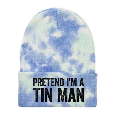 Pretend IM A Tin Man Adult Tie Dye 12in Knit Beanie