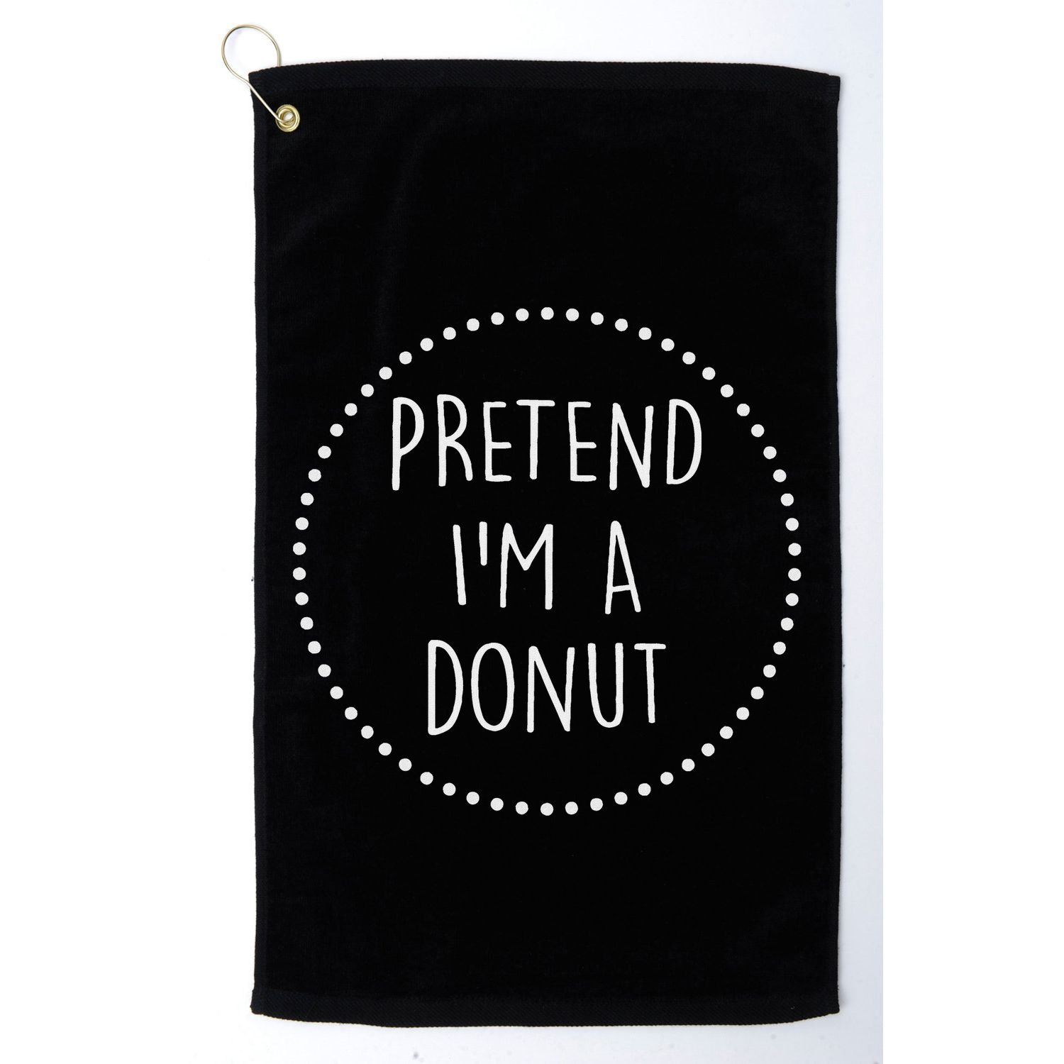 Pretend Im A Donut Halloween Costume Golf Towel