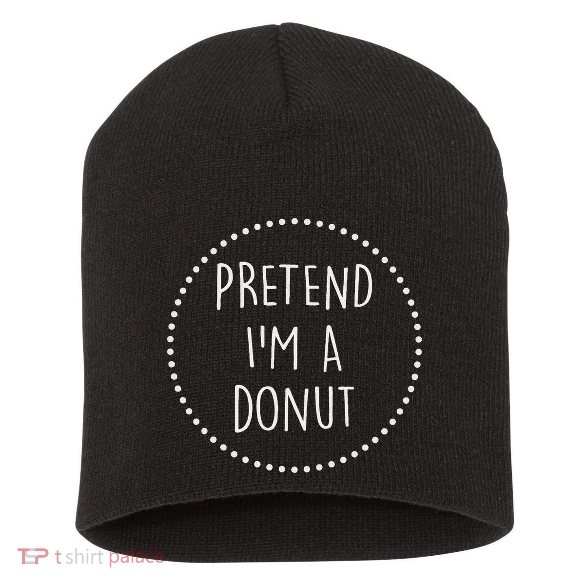 Pretend Im A Donut Halloween Costume Short Acrylic Beanie