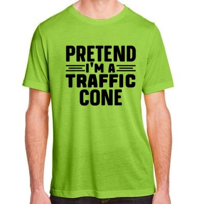 Pretend IM A Traffic Cone Funny Lazy Halloween Costume Adult ChromaSoft Performance T-Shirt