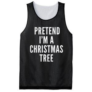 Pretend Im A Christmas Tree Adult Christmas Costume Mesh Reversible Basketball Jersey Tank