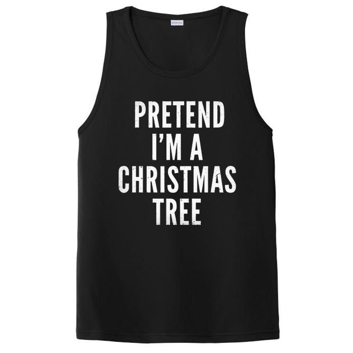 Pretend Im A Christmas Tree Adult Christmas Costume PosiCharge Competitor Tank